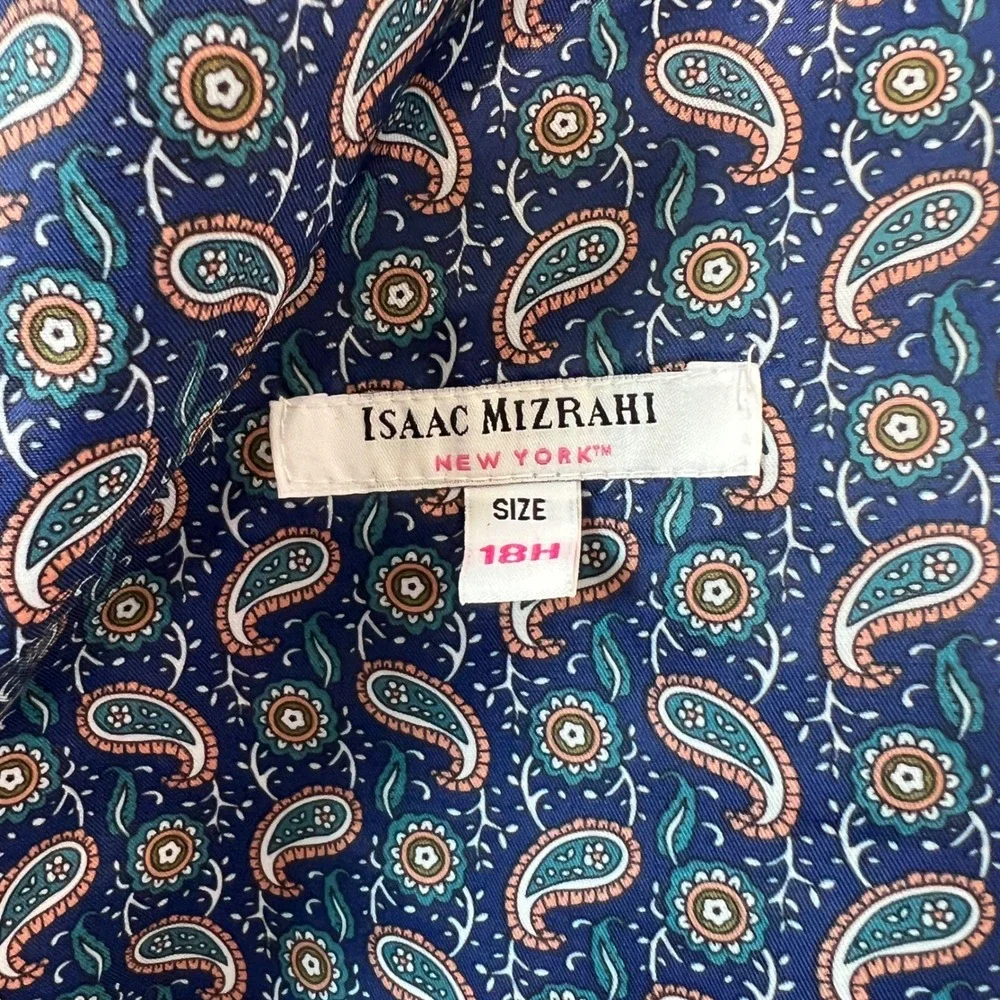 Isaac Mizrahi Blazer Boys Size 18H BlueTwo Button Suit Jacket Husky